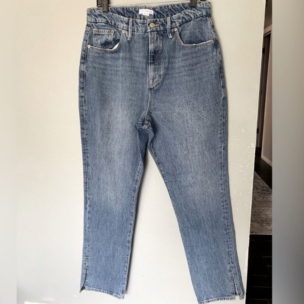 Good American high waisted mom jeans